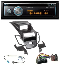 Автомагнитола для Ford Fiesta 2010–2017 Pioneer MP3, DAB, USB, CD, Bluetooth, черная