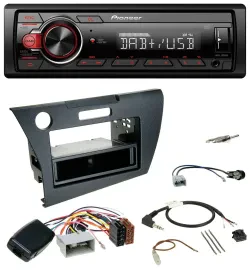 Pioneer MP3 1DIN DAB USB Lenkrad Autoradio für Honda CR-Z 2010-2013