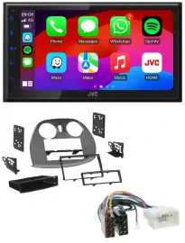 JVC Bluetooth USB MP3 2DIN DAB Autoradio für Mitsubishi Eclipse 4G 05-12