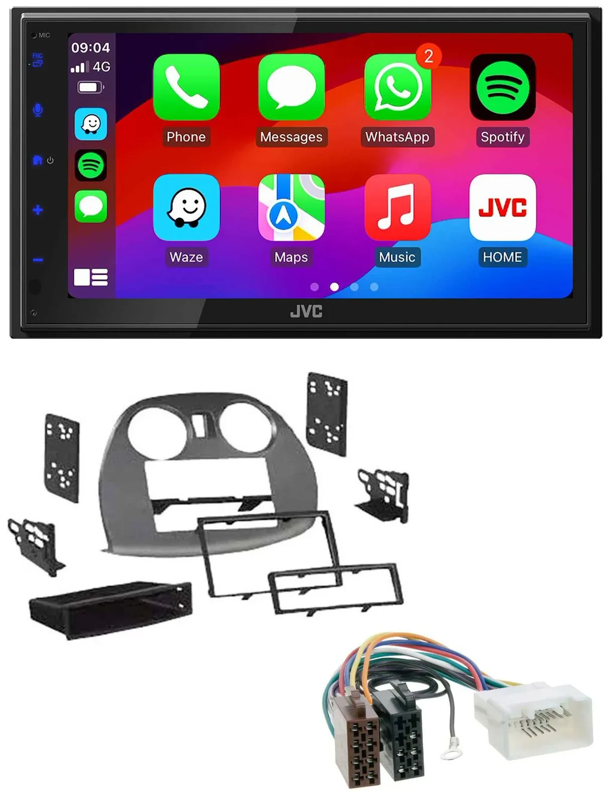 JVC Bluetooth USB MP3 2DIN DAB Autoradio für Mitsubishi Eclipse 4G 05-12