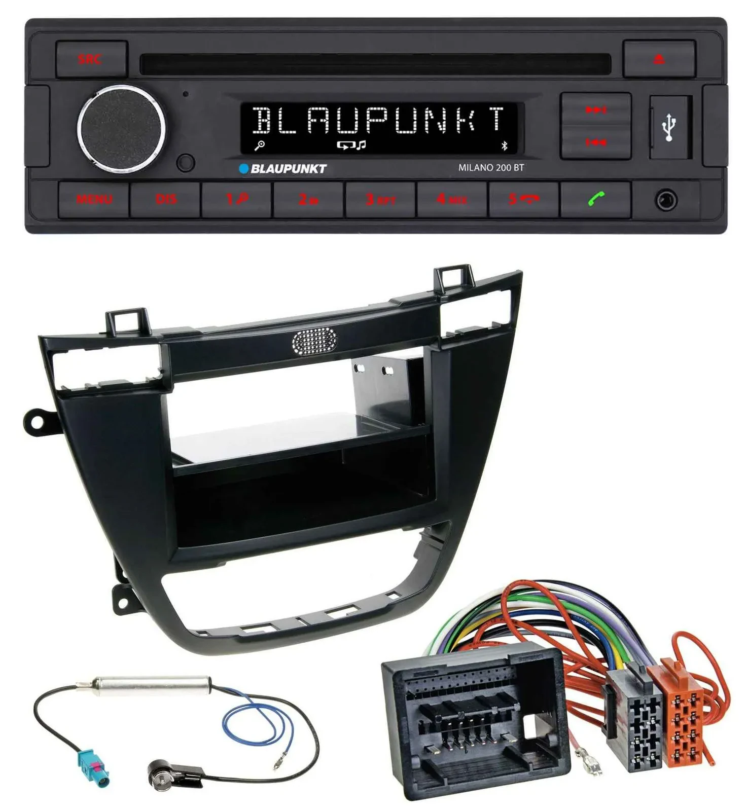Blaupunkt MP3 USB CD Bluetooth AUX Autoradio für Opel Insignia 2008-2013 schwarz