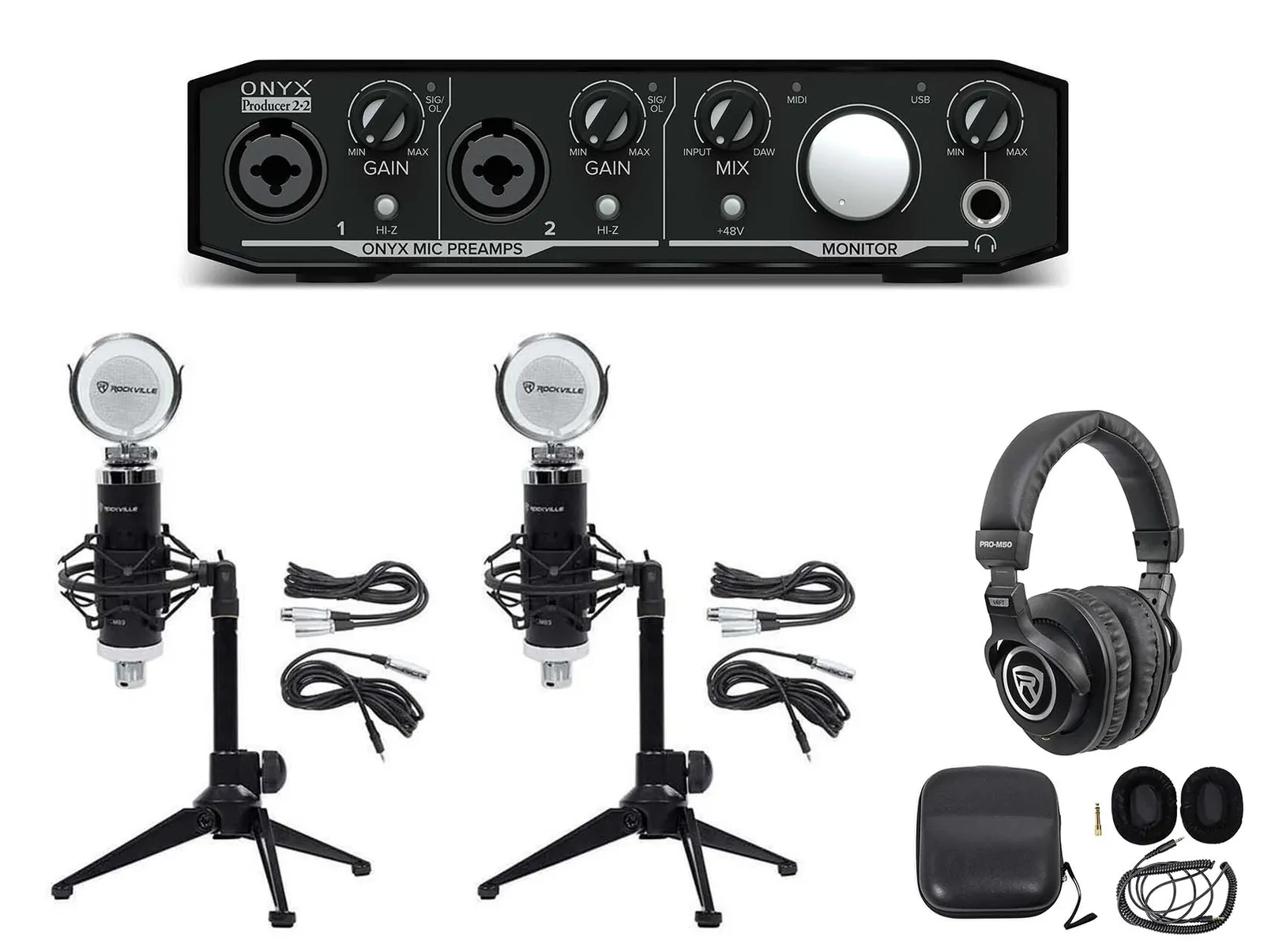 Комплект для подкастов Mackie Onyx Producer 2.2+RCM03 ASM 2