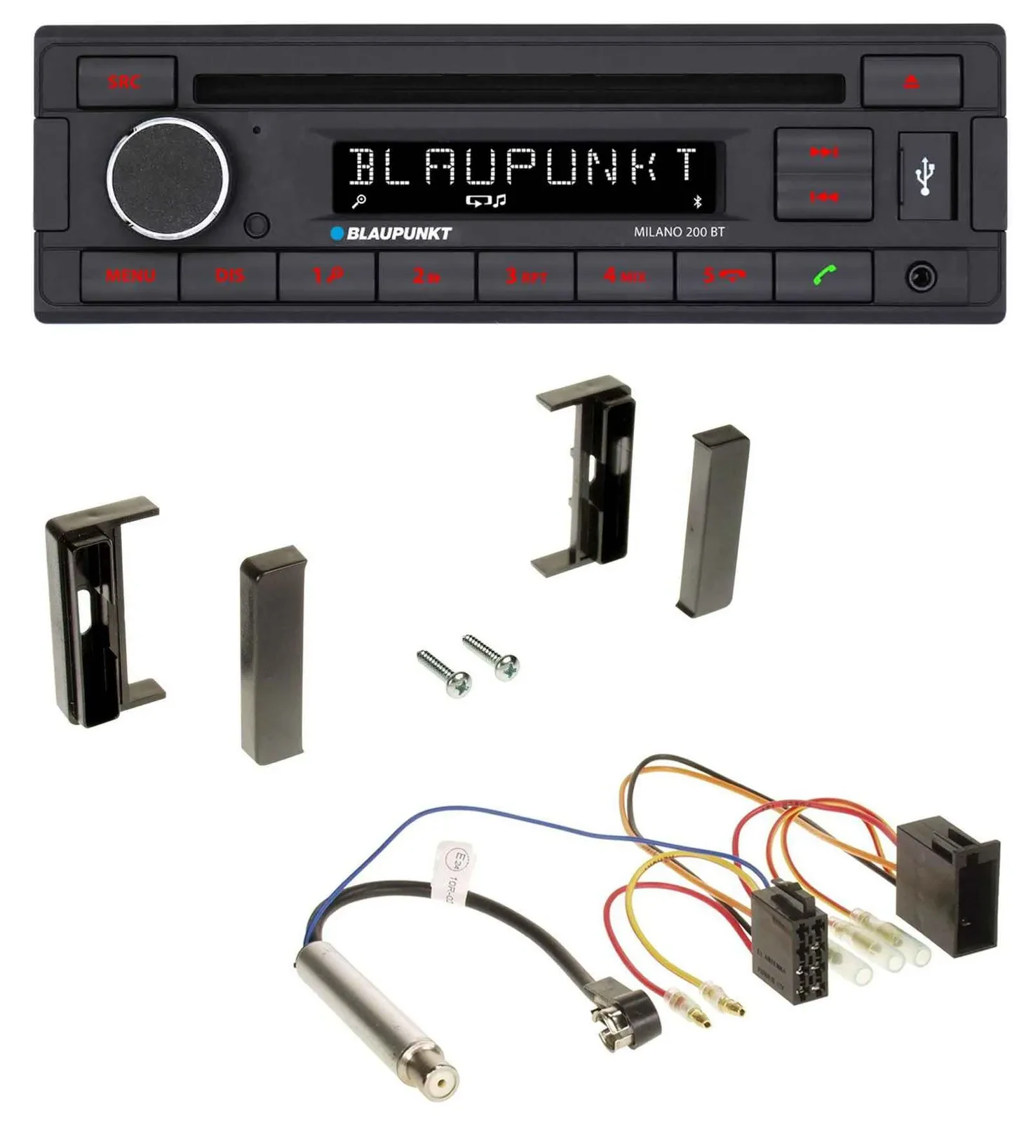 Автомагнитола Blaupunkt MP3 USB CD Bluetooth AUX для Audi TT (1998–2006) ISO