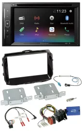Pioneer Bluetooth Lenkrad USB 2DIN DAB DVD Autoradio für Alfa Giulietta ISO 2013