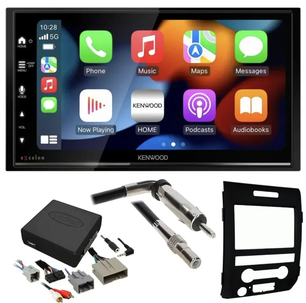 Автомагнитола для Ford F-150 (2009–2014) Kenwood Double DIN, Bluetooth