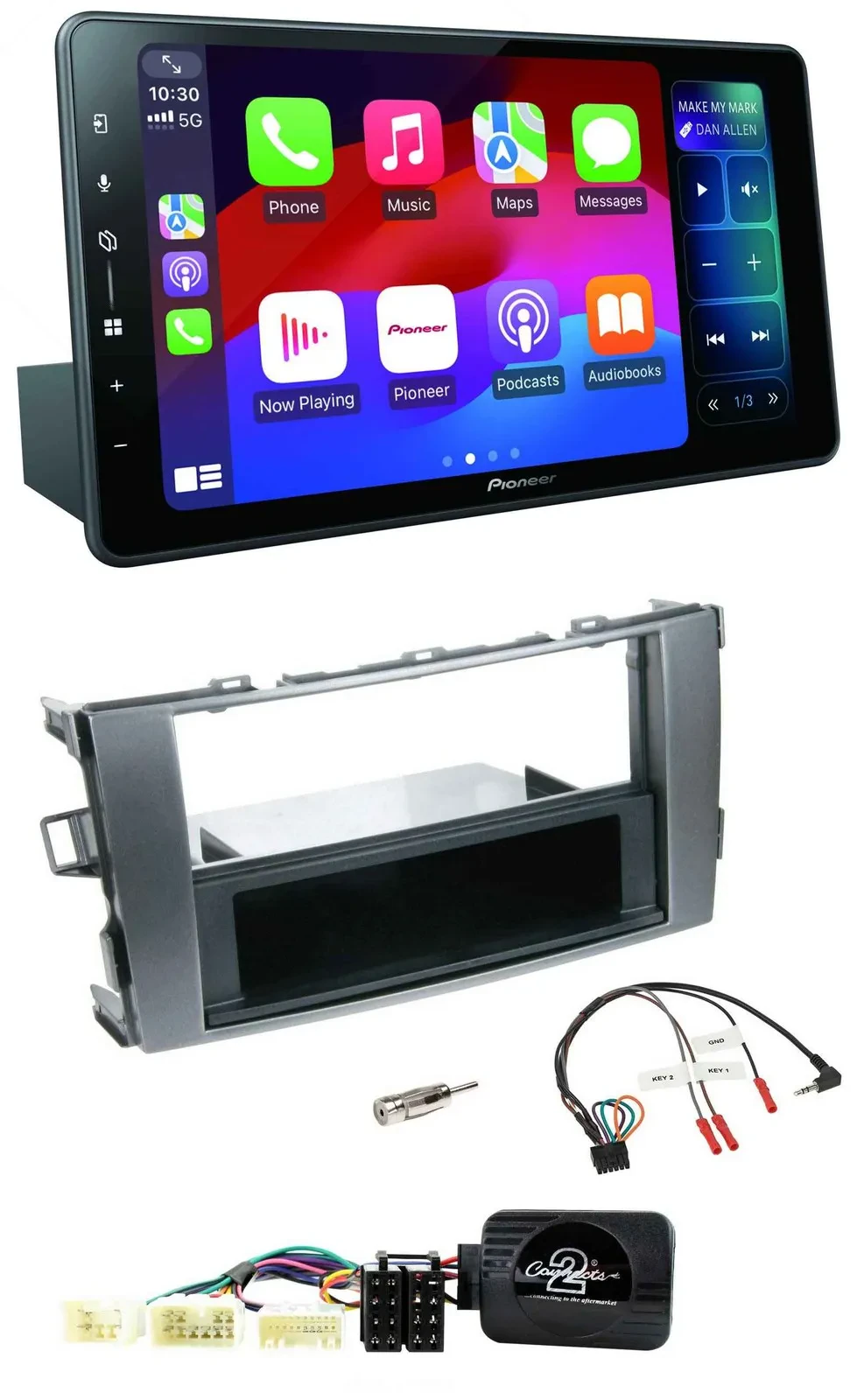 Pioneer Bluetooth DAB Lenkrad USB Autoradio für Toyota Avensis Typ T25 ab 2003