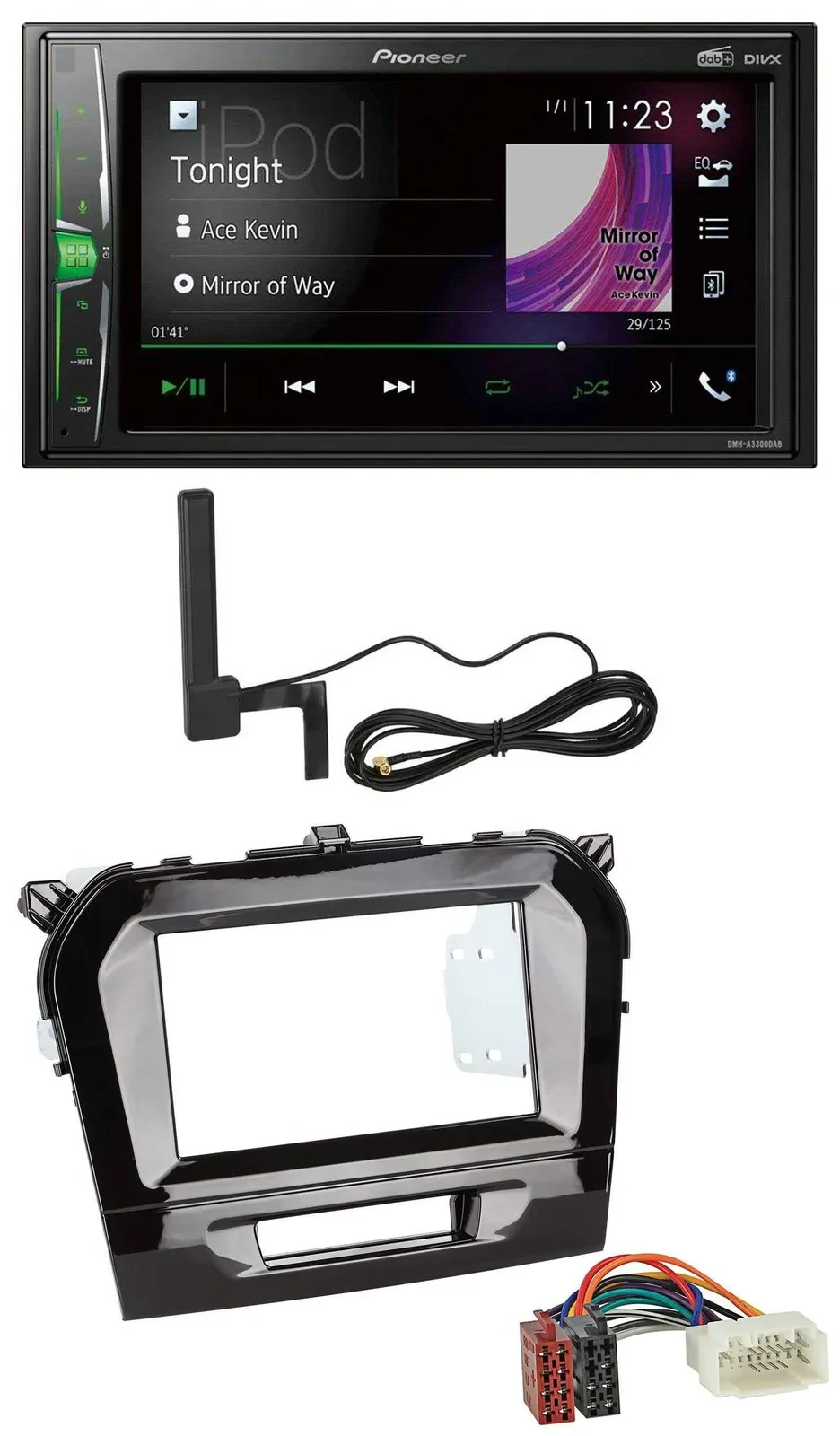 Автомагнитола для Suzuki Vitara (с 2015) Pioneer 2DIN, Bluetooth, DAB, AUX, MP3