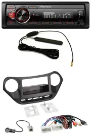 Pioneer MP3 DAB 1DIN AUX USB Autoradio für Hyundai i10 (ab 2013) AUX USB