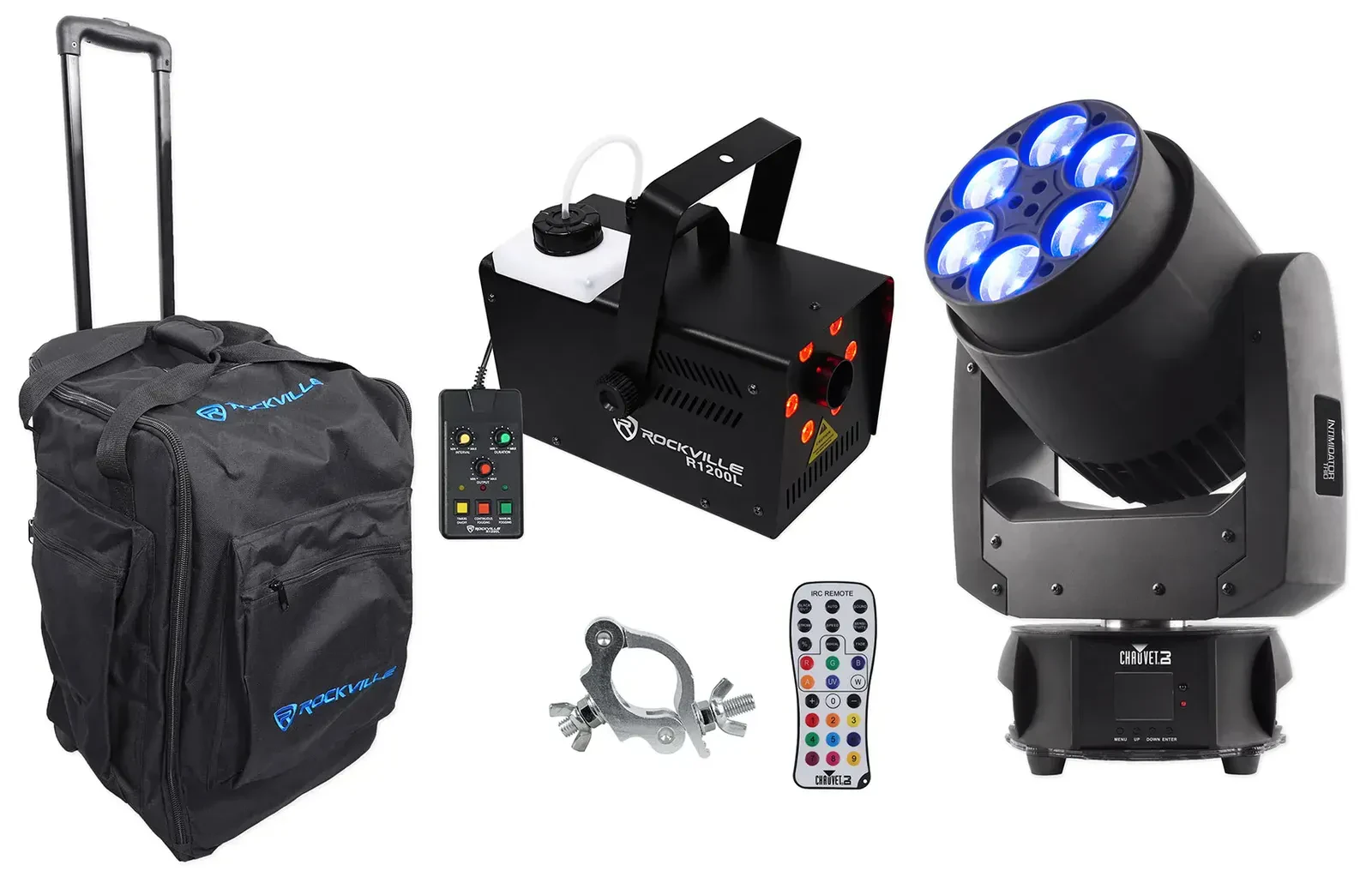 Комплект светового оборудования Chauvet DJ Intimidator Trio + RLB50 + IRC-6 + CLP-15N + R1200L