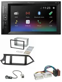 Автомагнитола для Kia Picanto Pioneer 2DIN, DAB, MP3, Bluetooth, USB (с 2011, Start-Stop)