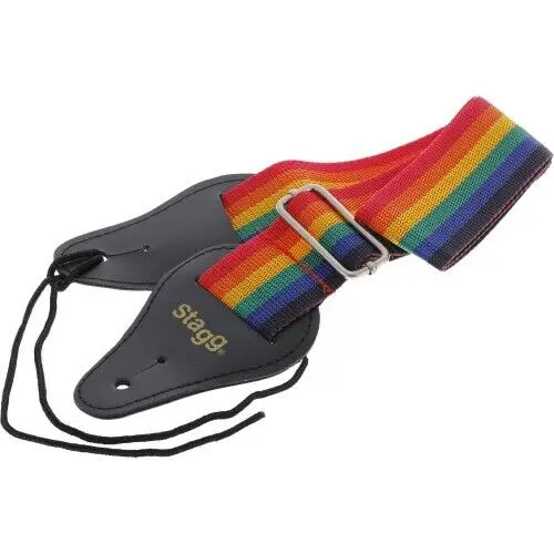 Ремень для гитары Stagg BJA018 Guitar Strap Nylon Rainbow