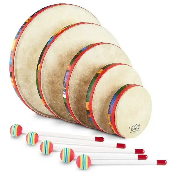 Ручные барабаны Remo Kid's Percussion Rain Forest Hand Drum Set набор из 5 шт.