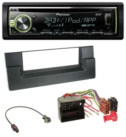 Pioneer DAB USB MP3 AUX CD Autoradio für BMW 5er (E39) X5 (E53) Quadlock