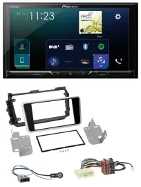 Автомагнитола для Nissan Micra (с 2017) Pioneer 2DIN Bluetooth USB MP3 DAB черный (глянцевый)