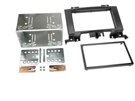 Radioblende Set Doppel DIN Autoradio für Mercedes Sprinter VW Crafter ab 06 Rubb