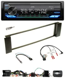 Автомагнитола JVC Bluetooth, DAB, USB для Audi A3/A6 2000–2004, поддержка кнопок на руле (CAN-Bus)