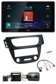 JVC DAB Lenkrad Bluetooth USB Autoradio für Renault Megane III 09-12 schwarz