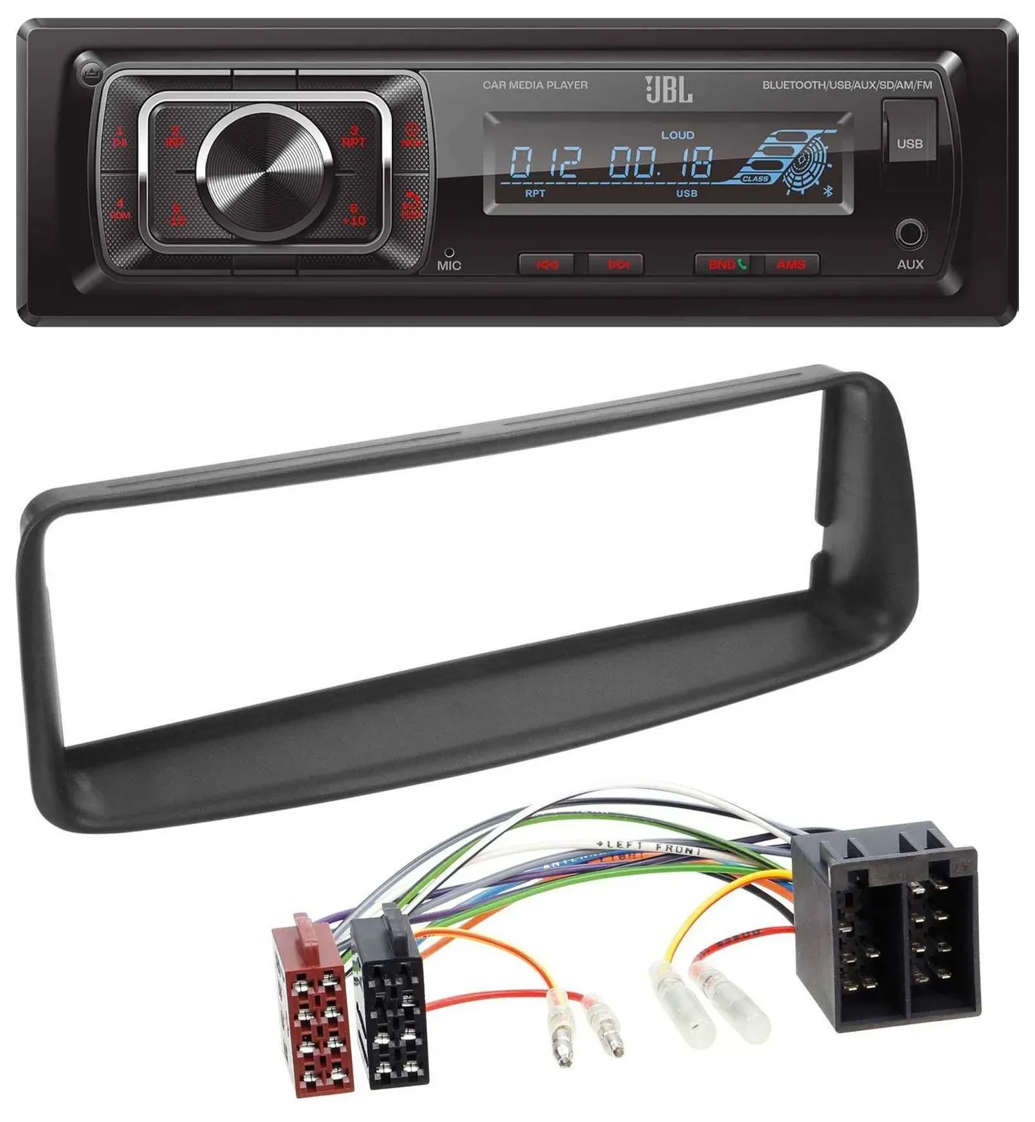 JBL SD AUX MP3 USB Bluetooth Autoradio für Peugeot 206 (ab 1998)