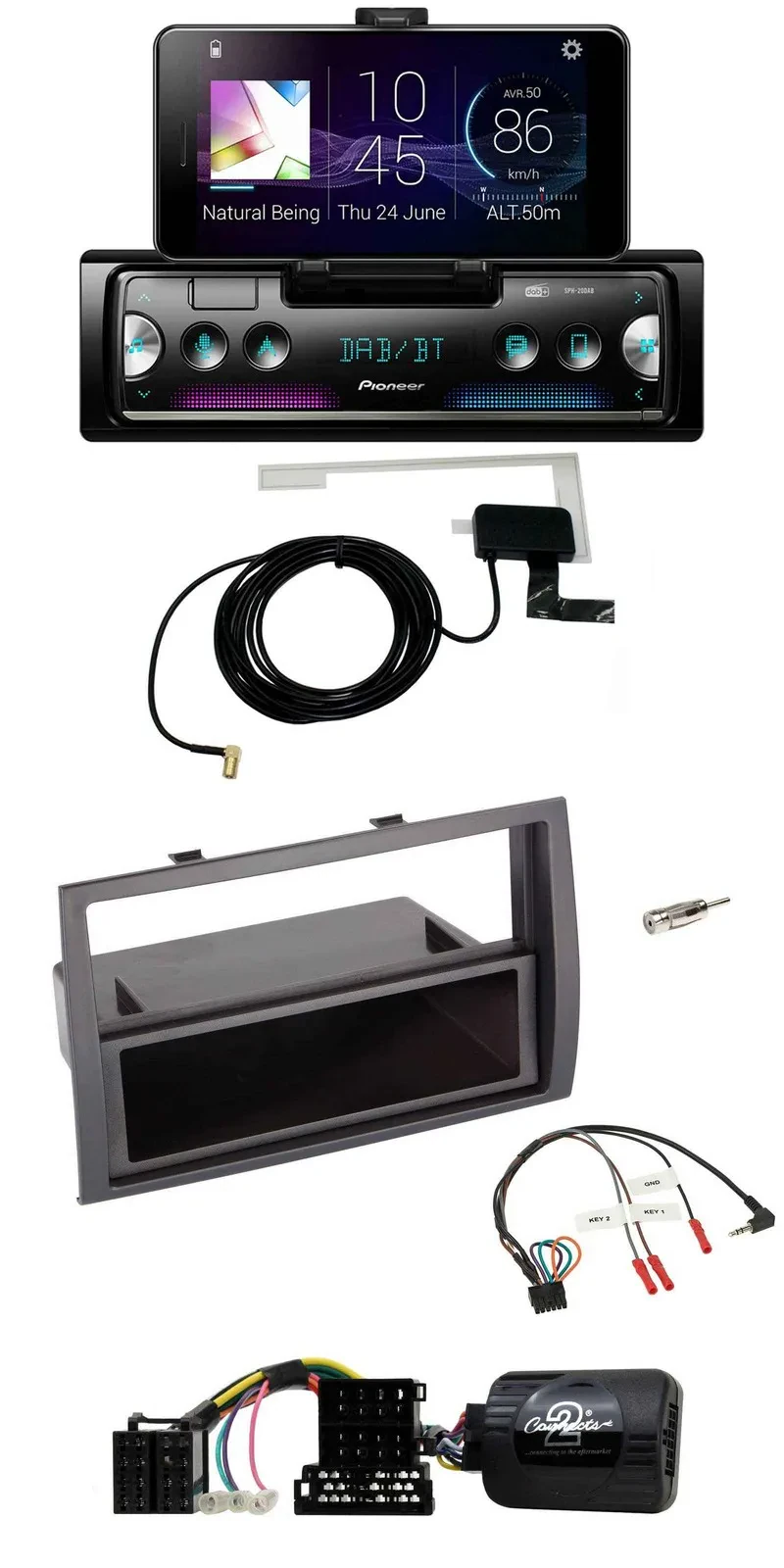 Автомагнитола Pioneer DAB, Bluetooth, USB, поддержка кнопок на руле, для Citroen Jumper/Peugeot Boxer (2006-)