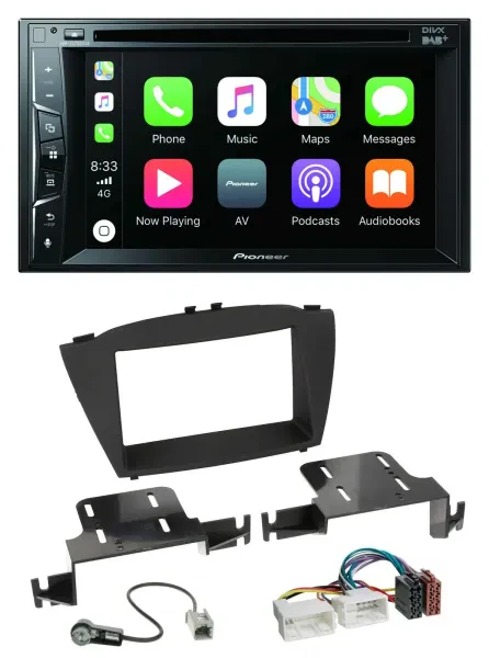 Pioneer MP3 USB DVD Bluetooth DAB 2DIN Autoradio für Hyundai ix35 (ab 2013)