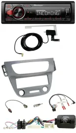 Автомагнитола Pioneer для Renault Megane 3 (2012–2014), USB, DAB, Bluetooth, поддержка кнопок на руле, серый