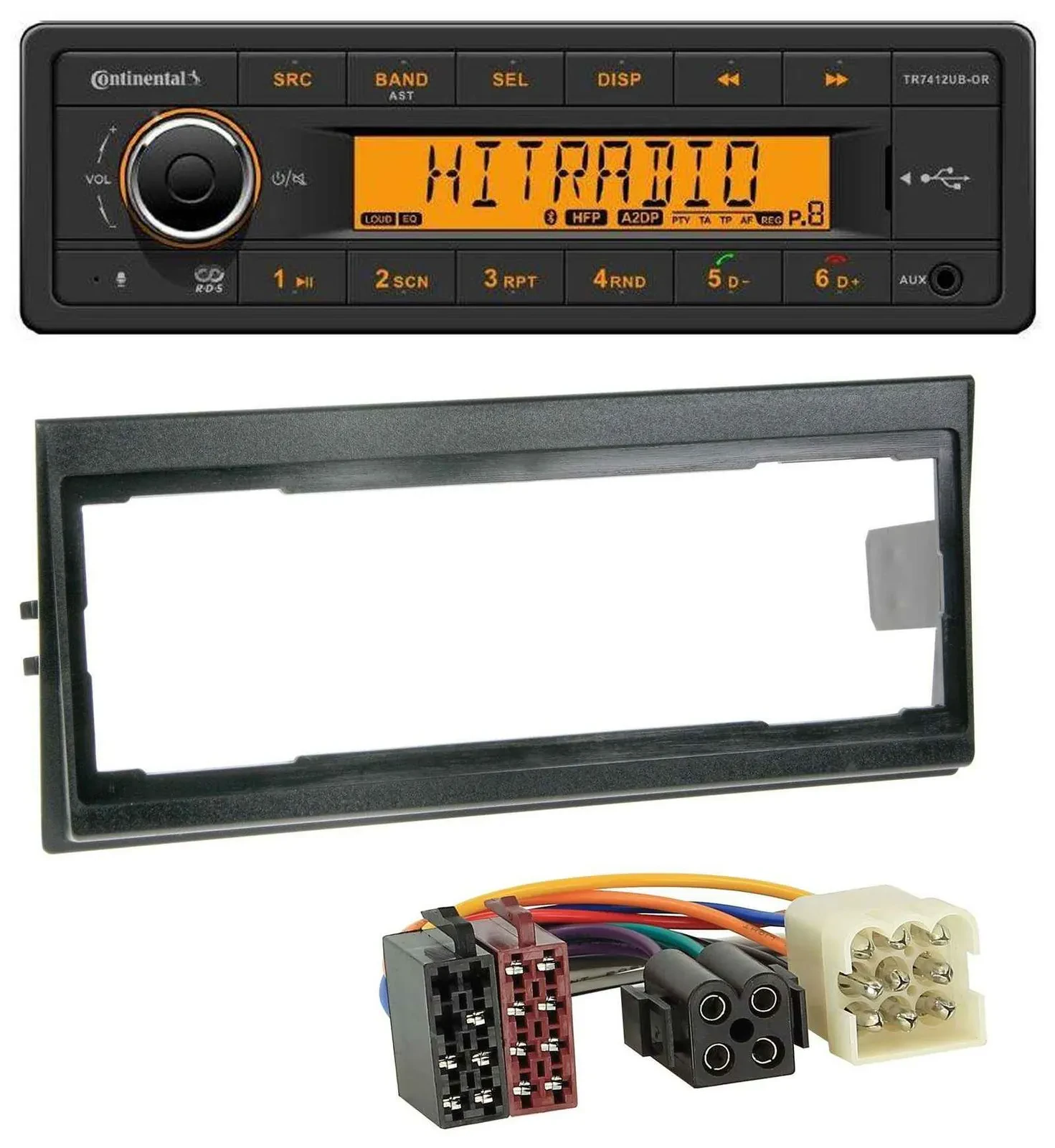 Continental MP3 Bluetooth AUX USB Autoradio für Volvo 740, 760 (1982-1992)