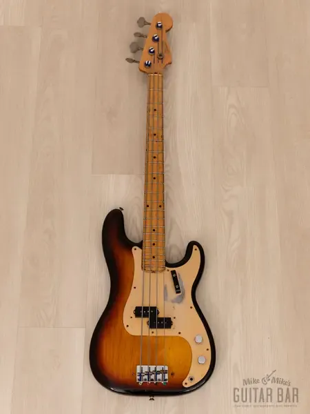 Бас-гитара Fender Precision Bass Pre-CBS Gold Guard Sunburst USA 1958 w/ Tweed Case