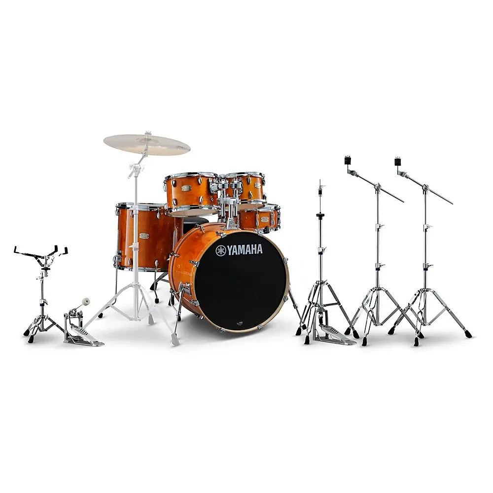 Yamaha Stage Custom Birch 5-Piece Shell Pack w/DB Hardware Pack Honey Amber