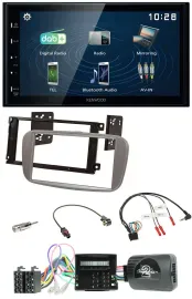 Kenwood 2DIN Bluetooth Lenkrad USB DAB Autoradio für Ford Mondeo S-Max 2007-14 C