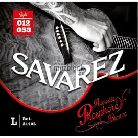 Струны для акустической гитары Savarez A140L 12-53
