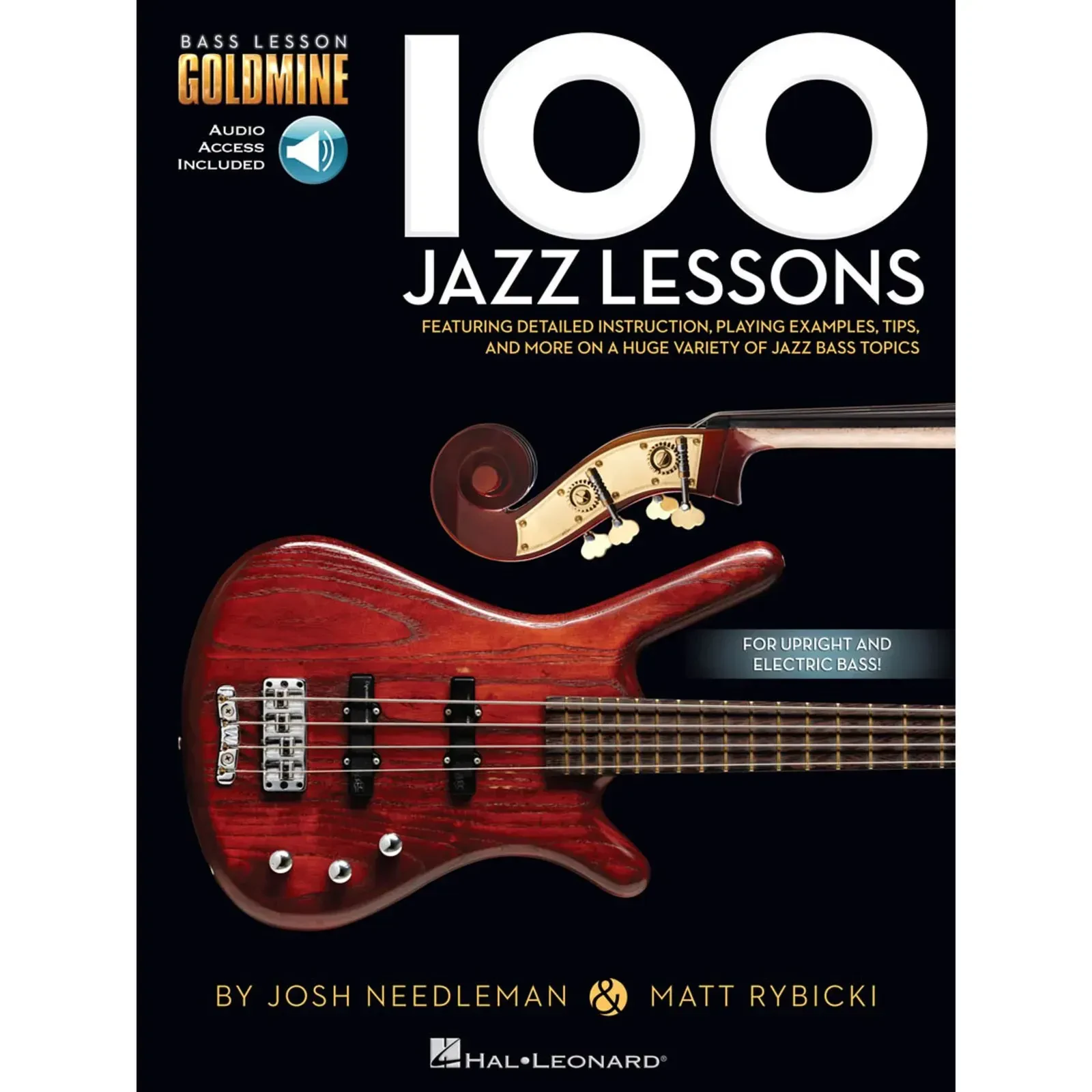 Учебное пособие Hal Leonard Goldmine: 100 Jazz Lessons Bass