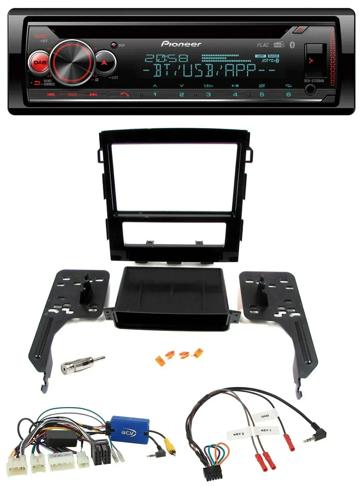 Автомагнитола Pioneer DAB, CD, Bluetooth, USB для Subaru Impreza (с 2018)