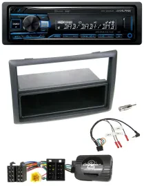 Alpine USB Bluetooth DAB Lenkrad Autoradio für Renault Megane 2007-2008 schwarz