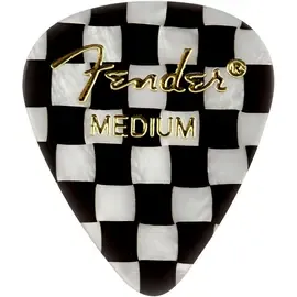 Медиаторы Fender 351 Sjhape Premium Picks, Checker Celluloid Medium 12 Pack