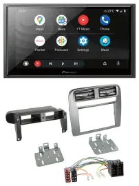 Pioneer USB 2DIN DAB MP3 Bluetooth Autoradio für Fiat Grande Punto 05-09 anthraz