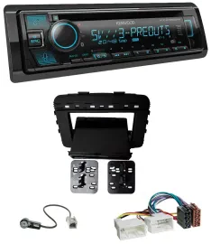 Автомагнитола для Kia Sorento (UM, с 03/2015) Kenwood Bluetooth, USB, CD, MP3, DAB