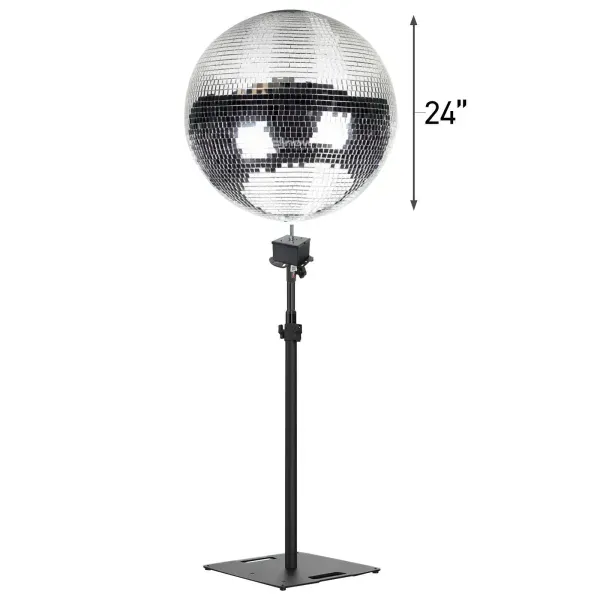 ProX MB-24 24" Polyfoam Disco Dance Party Mirror Glass Ball w Chauvet Flexsta...