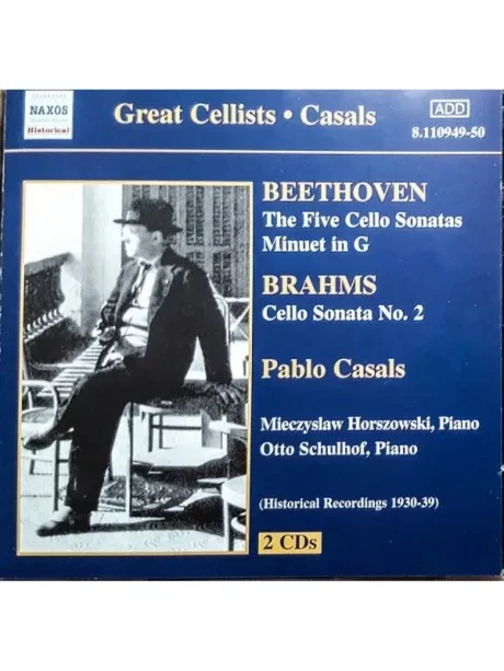 PABLO CASALS - Beethoven: Die fünf Cellosonaten; Minuet in G-Dur; Brahms: Cellosonate Nr. 2 (2CD)