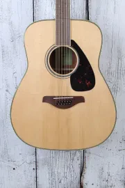 Yamaha FG820-12 Dreadnought 12 String Acoustic Guitar Solid Spruce Top Natural