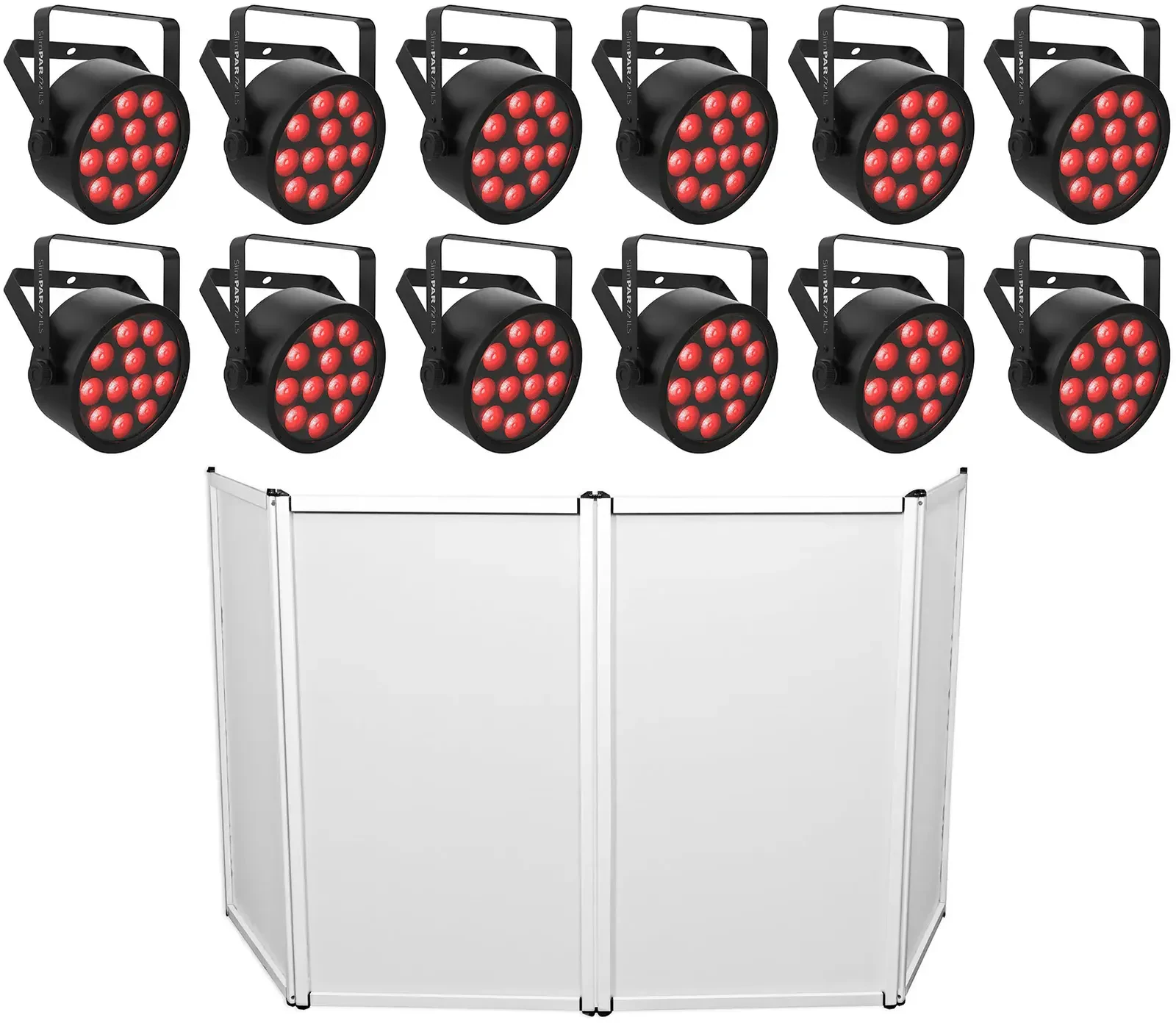 Светодиодный прибор Chauvet DJ SlimPAR T12 ILS RGB LED D-Fi USB с фасадом (12 штук)