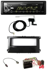 Автомагнитола Pioneer Bluetooth, DAB, USB, MP3 (для Ford C‑Max / Galaxy / Focus, с 2007), черный глянец