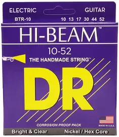 Струны для электрогитары DR Strings BTR-10 Hi-Beam 10-52