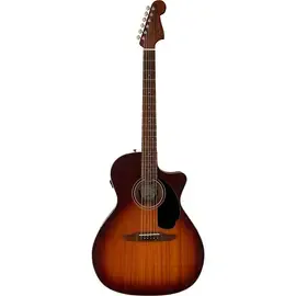Электроакустическая гитара Fender California Newporter Special All-Mahogany A/E Guitar Honey Burst
