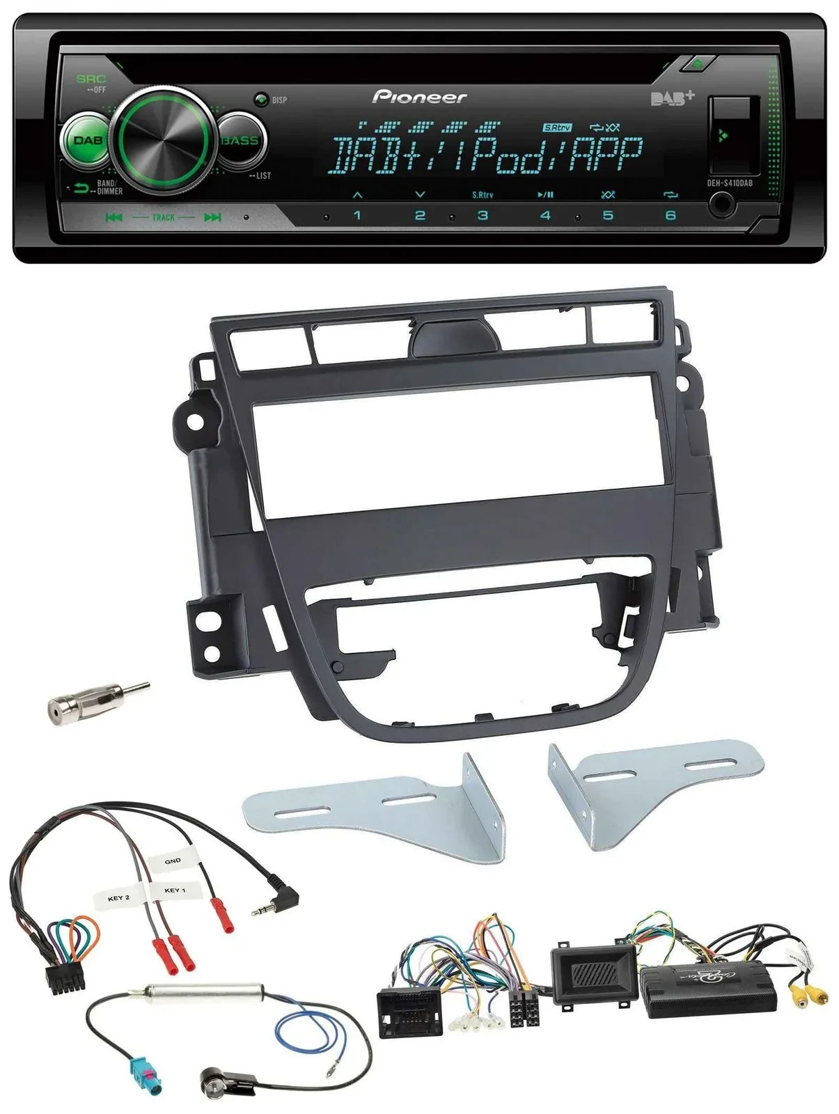 Автомагнитола для Opel Meriva B Pioneer CD, USB, MP3, DAB, поддержка управления на руле