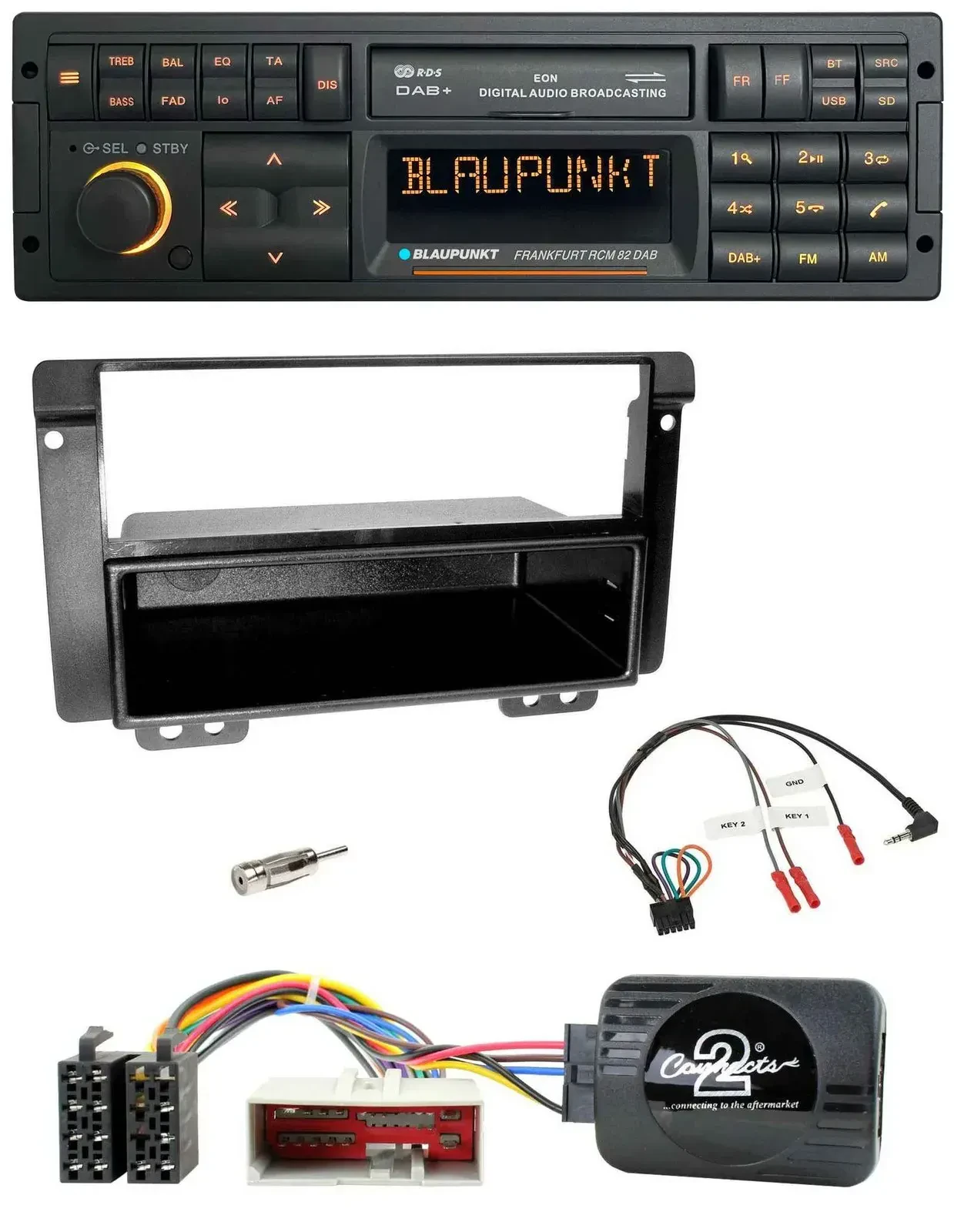Blaupunkt USB DAB SD Lenkrad Bluetooth Autoradio für Landrover Freelander 2004-2