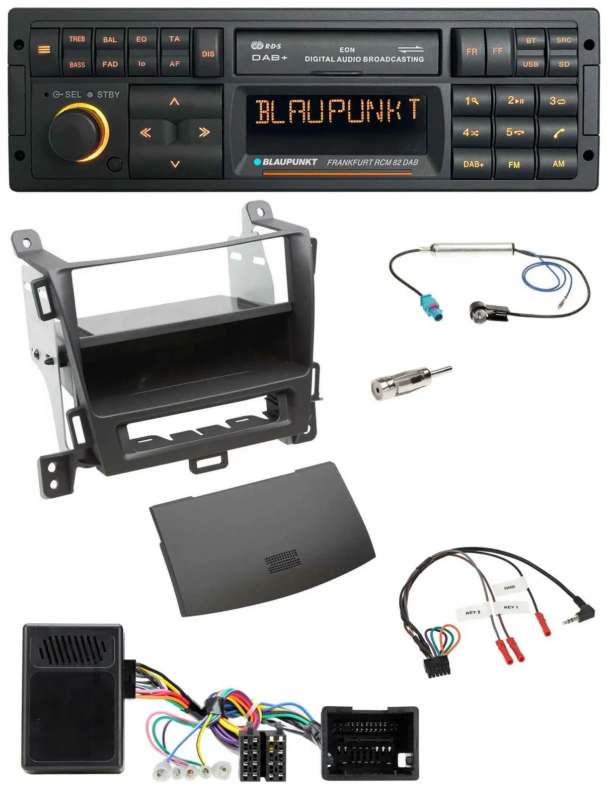 Blaupunkt USB DAB SD Lenkrad Bluetooth Autoradio für Opel Tourer Zafira ab 2013