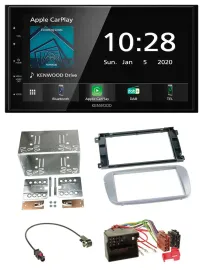 Kenwood Bluetooth MP3 DAB USB 2DIN Autoradio für Ford Mondeo 2007-2014 S-Max Pro