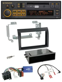 Автомагнитола для Fiat Ducato 2008–2011 Pioneer DAB, Bluetooth, USB, поддержка кнопок на руле, черный