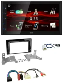JVC USB Bluetooth MP3 DAB 2DIN Autoradio für Toyota Aygo AB7 ab 2022 klavierlack