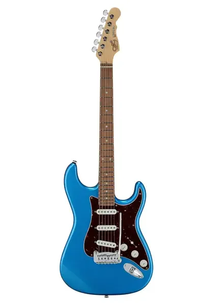 Электрогитара G&L Fullerton Deluxe Legacy Lake Placid Blue CR с чехлом